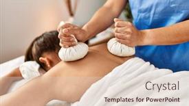  Presentation with massage therapist - Presentation with two-women-therapist-and-patient background and a lemonade colored foreground