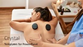  Presentation with black patient - PPT layouts consisting of two-women-therapist-and-patient background and a coral colored foreground