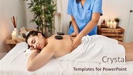  Presentation with two black women - PPT theme enhanced with two-women-therapist-and-patient background and a lemonade colored foreground