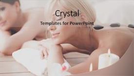  Presentation with two black women - Slides enhanced with two young beautiful women relaxing background and a  colored foreground