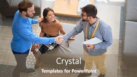  Presentation with two men on a judo - Amazing slides having two-young-confident-men-shacking backdrop and a violet colored foreground