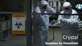  Presentation with patients - Theme enhanced with two-young-female-clinicians background and a dark gray colored foreground