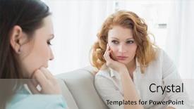  Presentation with trainee nurse sitting by female - PPT layouts enhanced with epoca romanticismo - bouquet of red roses on background and a  colored foreground.