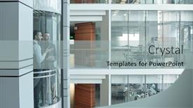  Presentation with moving business - Amazing presentation design having two-young-intercultural-managers-having backdrop and a light gray colored foreground