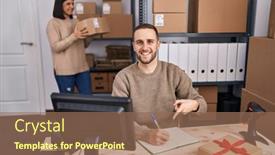  Presentation with young happy people smiling - 