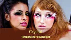  Presentation with two black women - Slides consisting of two-young-women-one-latina background and a tawny brown colored foreground