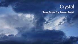  Presentation with storm clouds - Slides consisting of wooden pavement on the beach at sunset time background and a wine colored foreground