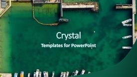  Presentation with typhoon - Audience pleasing PPT theme consisting of tyhoon - typhoon shelter in ishigaki backdrop and a ocean colored foreground