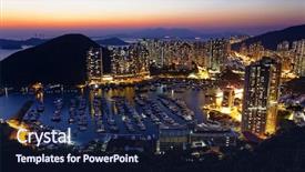  Presentation with hong kong - Audience pleasing slide deck consisting of tyhoon - typhoon shelters in hong kong backdrop and a navy blue colored foreground