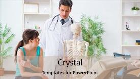  Presentation with skeleton - Presentation theme enhanced with type of injury on skeleton background and a  colored foreground