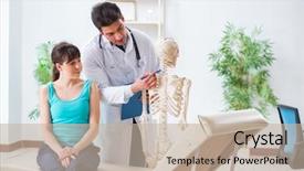  Presentation with skeleton - Presentation theme consisting of type of injury on skeleton background and a  colored foreground