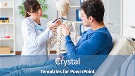  Presentation with skeleton - Theme with type of injury on skeleton background and a  colored foreground