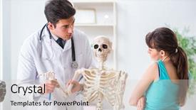  Presentation with injury - PPT theme having type of injury on skeleton background and a  colored foreground
