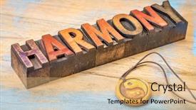  Presentation with harmony - Amazing presentation having type with ying and yang backdrop and a coral colored foreground