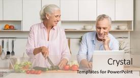  Presentation with family - Colorful PPT layouts enhanced with types families - picture of mature loving couple backdrop and a lemonade colored foreground