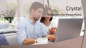  Presentation with amazing - Cool new presentation theme with image of amazing young loving backdrop and a soft green colored foreground