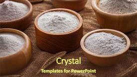  Presentation with flour - Amazing PPT theme having types of flour on jute backdrop and a tawny brown colored foreground