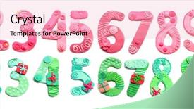  Presentation with numbers - Beautiful presentation theme featuring typescript - color plasticine numbers isolated backdrop and a lemonade colored foreground