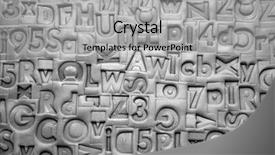  Presentation with blocks - PPT theme consisting of typescript - old letterpress blocks background imprinted background and a light gray colored foreground