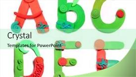  Presentation with christmas empty blank letter - Beautiful theme featuring typescript - plasticine letter merry christmas plasticine backdrop and a mint green colored foreground