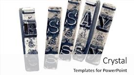  Presentation with keys - Colorful PPT theme enhanced with typescript - word essay with old typwriter backdrop and a white colored foreground