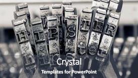  Presentation with keys - Presentation theme with typescript - word hipster with old typwriter background and a tawny brown colored foreground