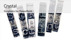  Presentation with keys - Slide set with typescript - word skript with old typwriter background and a white colored foreground