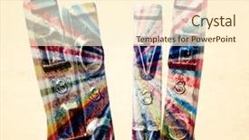  Presentation with love - Cool new PPT theme with typewriter hammers macro in monochrome backdrop and a cream colored foreground