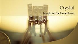  Presentation with close up view of the compass on old paper - Slide set with typewriter keyboard with scratched chrome background and a blonde colored foreground