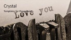  Presentation with flowers on white wooden - Theme enhanced with typewriter with white paper page background and a lemonade colored foreground