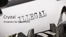  Presentation with watercolor paper texture white art - Amazing slide deck having typewriter with white paper page backdrop and a light gray colored foreground