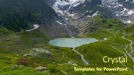  Presentation with alps - Presentation enhanced with typical-alpine-landscape-of-swiss background and a tawny brown colored foreground