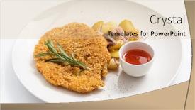  Presentation with bali island typical indonesia - PPT theme enhanced with typical-austrian-viennese-schnitzel background and a lemonade colored foreground