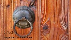  Presentation with wood craft - PPT theme with typical-chinese-traditional-painted-wooden background and a red colored foreground