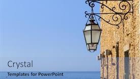  Presentation with algarve - Amazing slide deck having typical-houses-in-algarve-albufeira backdrop and a light blue colored foreground