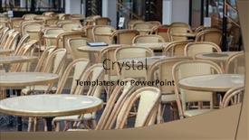  Presentation with paris - PPT theme enhanced with typical-outdoor-cafe-in-paris background and a coral colored foreground