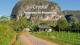  Presentation with rustic - Cool new PPT layouts with typical-rustic-country-house backdrop and a gray colored foreground