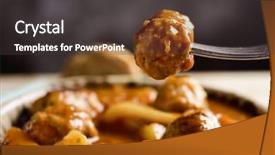  Presentation with bohol in spanish era - PPT theme with typical spanish albondigas con sepia background and a dark gray colored foreground