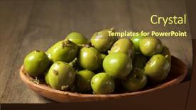 Presentation with spanish - Presentation consisting of typical-spanish-olives background and a tawny brown colored foreground