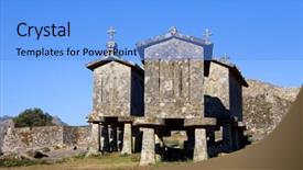  Presentation with corn - Cool new presentation with typical-stone-corn-driers-called backdrop and a light blue colored foreground