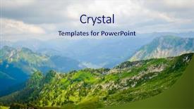  Presentation with summer time - PPT layouts enhanced with typical summer mountains switzerland landscape background and a lemonade colored foreground