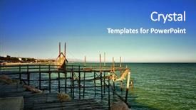  Presentation with resort - Cool new presentation theme with typical trabocchi old fishing machine backdrop and a  colored foreground