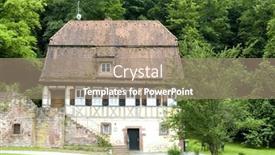  Presentation with german - Amazing slides having typical-traditional-german-house backdrop and a coral colored foreground