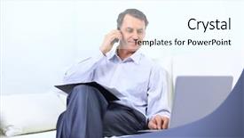  Presentation with entrepreneur risk - Presentation with typing old people - entrepreneur working from home looking background and a white colored foreground