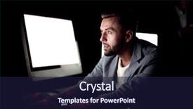  Presentation with computer keyboard and mouse - Colorful slide deck enhanced with typing on the computer keyboard backdrop and a wine colored foreground