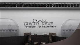  Presentation with news paper - Slides having typing-text-covid-news background and a light gray colored foreground