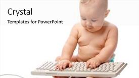  Presentation with sitting teddy bear isolated - Beautiful PPT theme featuring typing while sitting on potty backdrop and a  colored foreground