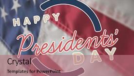  Presentation with stars stripes - Amazing presentation theme having typography against stars and stripes backdrop and a coral colored foreground