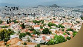  Presentation with mythology ancient greece zeus god - Colorful slide deck enhanced with tyrant - athens seen from acropolis greece backdrop and a light blue colored foreground