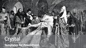  Presentation with tsar - Amazing presentation design having tyrant - death of the russian tsar backdrop and a gray colored foreground